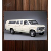 Металлическая табличка Ford Econoline Super Wagon